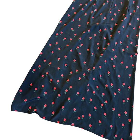 Never Fully Dressed Valentina Puff Sleeve Maxi Dress Rose Print Size 16 Women's - Picture 13 of 16